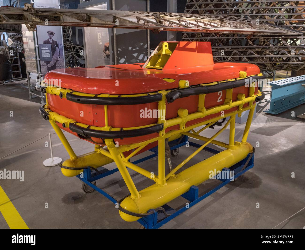 Un prototipo di fotocamera subacquea Angus 2 (1980s) in mostra al Bellman Hanger, Brooklands Museum, Surrey, Regno Unito Foto Stock