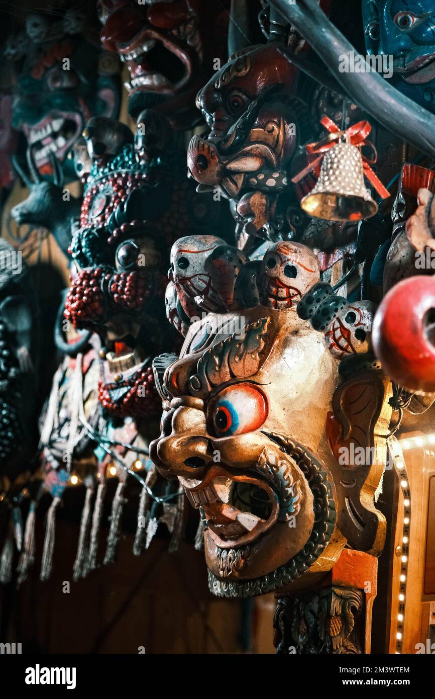 Foto delle maschere. Foto Stock