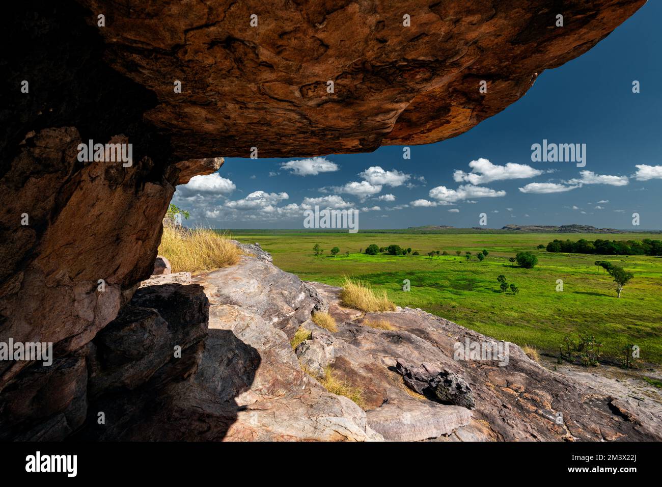 Ubirr Rock nel Parco Nazionale di Kakadu, patrimonio mondiale dell'umanità. Foto Stock