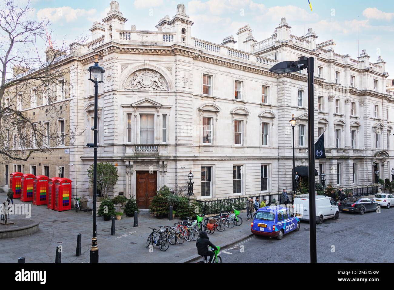 The Exterior of the ex Bow St Magistrates Court in Bow St, Londra, WC2. Foto Stock