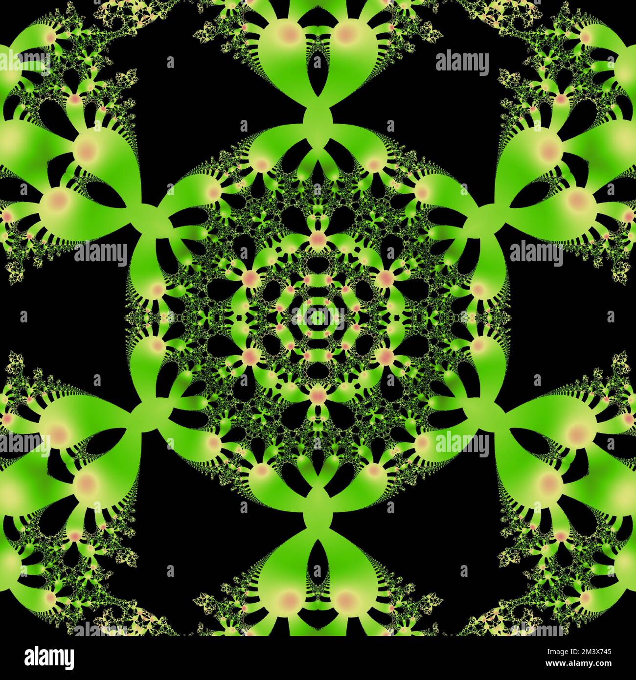 mandala arte vintage bianco e nero, antico indiano vedic background design artistico lavoro, vecchia pittura texture con molteplici forme matematiche Foto Stock