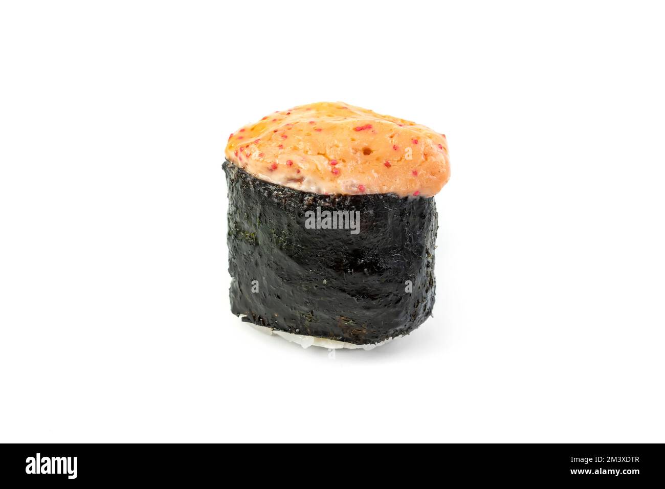 panini giapponesi, sushi su sfondo bianco. Cucina tradizionale giapponese. asianfood Foto Stock