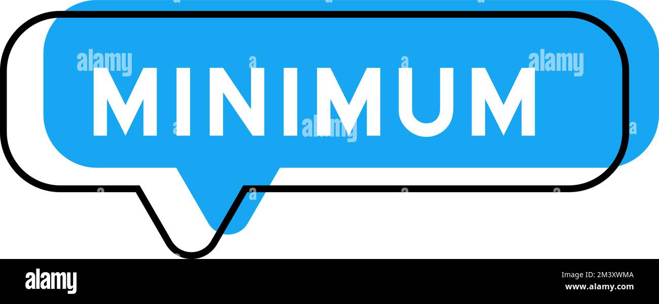 Banner vocale e ombreggiatura blu con minimo di parole su sfondo bianco Illustrazione Vettoriale
