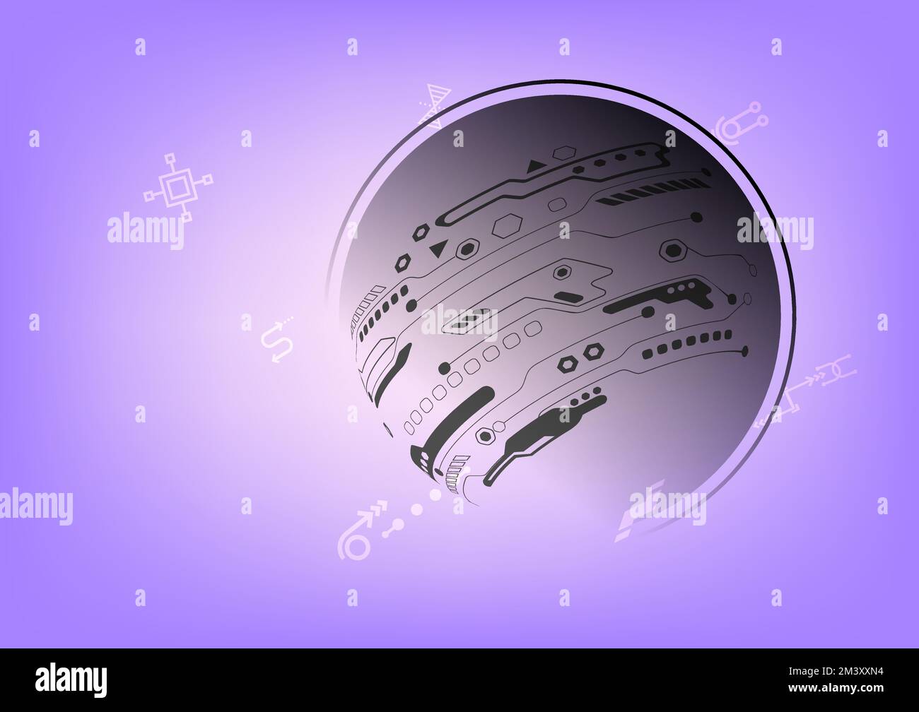 Rete globale comunicazione mondo pianeta telecomunicazioni tecnologia futuristica astratto sfondo web trasferimento illustrazione vettore Illustrazione Vettoriale