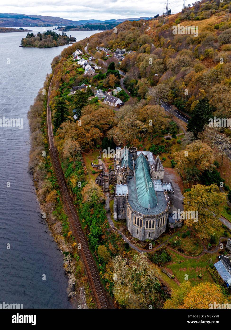 St Conan’s Kirk, Loch Awe, Dalmally, Argyll, Scozia, REGNO UNITO Foto Stock
