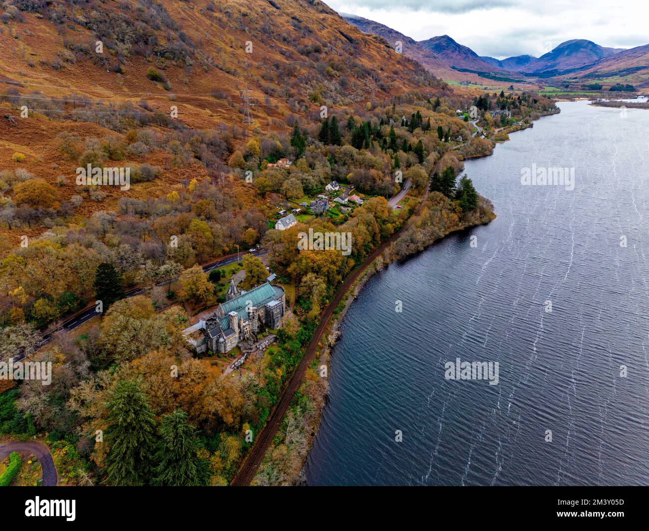 St Conan’s Kirk, Loch Awe, Dalmally, Argyll, Scozia, REGNO UNITO Foto Stock