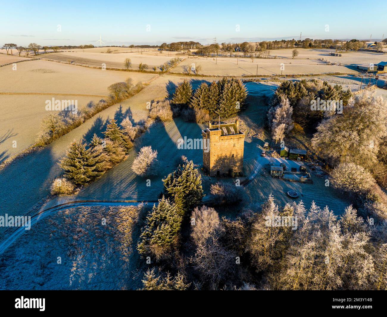 Mains Castle, East Kilbride, Scozia, Regno Unito Foto Stock