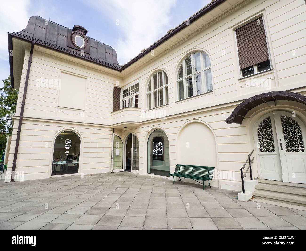 Lo studio di Gustav Klimt è ora un museo, Klimt Villa, Vienna, Austria Foto Stock