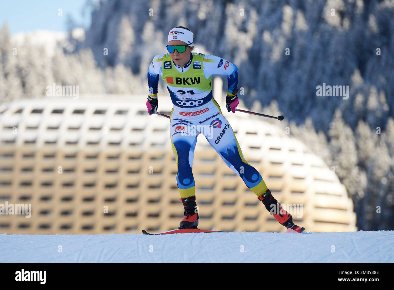 Davos, Schweiz, 17. Dicembre 2022. Johanna Hagstroem beim Sprint Rennen am FIS Langlauf Weltcup Davos Nordic 2022 a Davos. Foto Stock