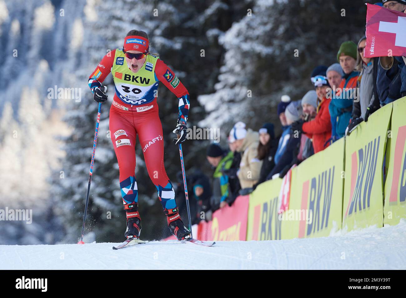 Davos, Schweiz, 17. Dicembre 2022. Mathilde Myhrvold beim Sprint Rennen am FIS Langlauf Weltcup Davos Nordic 2022 a Davos. Foto Stock