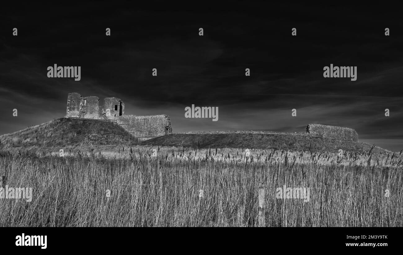 Duffus Castle Foto Stock