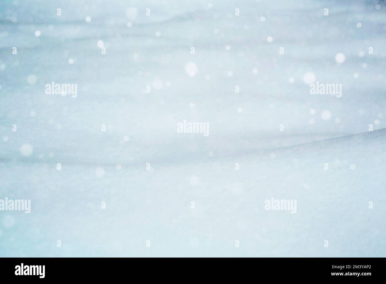 Paesaggio invernale. È nevoso. Fiocchi di neve, derive di neve. A distanza ravvicinata. Nevicate. Natura. Spazio di registrazione, spazio libero. Sfondo. Foto Stock