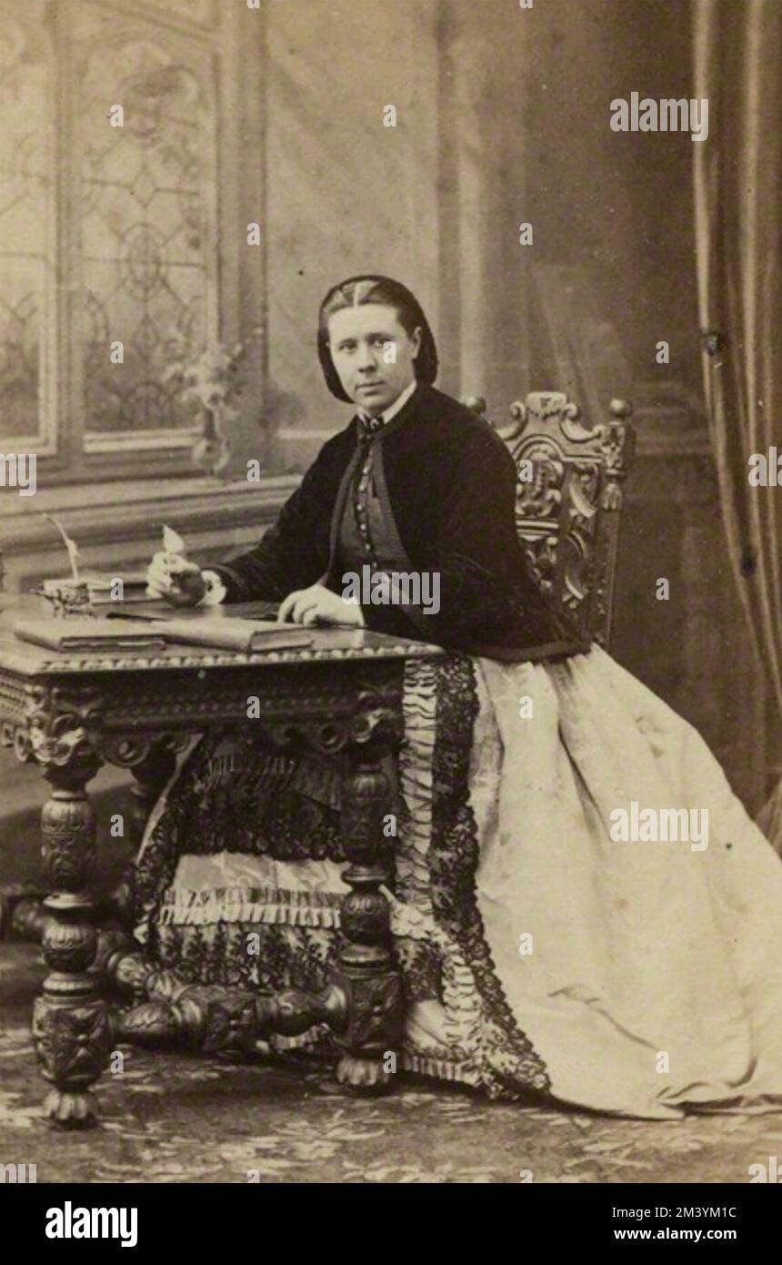 EMILY FAITHFULL (1835-1895) attivista inglese per i diritti delle donne Foto Stock