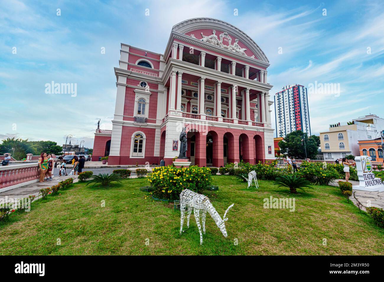 Amazzonia teatro, Manaus, Amazonas stato, Brasile Foto Stock