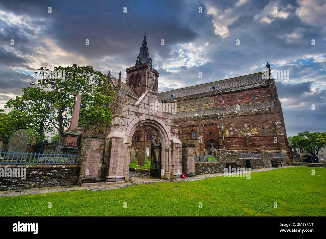 St Magnus Cathedral, Kirkwall, Orkney Islands, Regno Unito Foto Stock