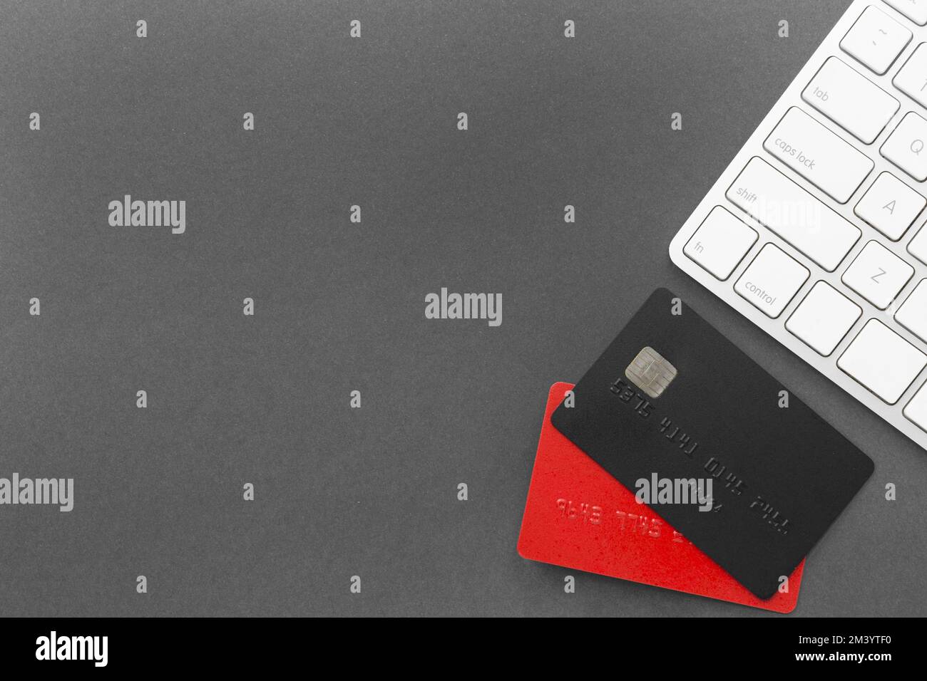 Cyber monday vendita carte di credito tastiera Foto Stock