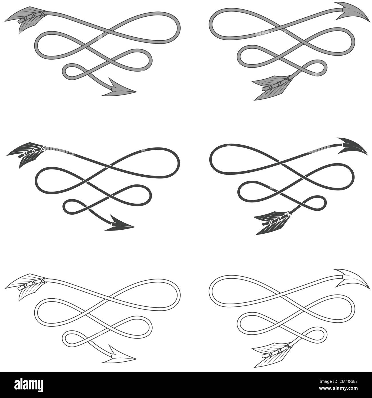 Disegno vettoriale a freccia curva per decorare un titolo di testo Illustrazione Vettoriale