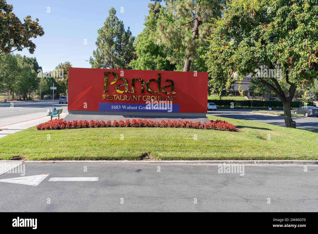 Sede centrale del gruppo Panda Restaurant a Rosemead, California, Stati Uniti, Foto Stock