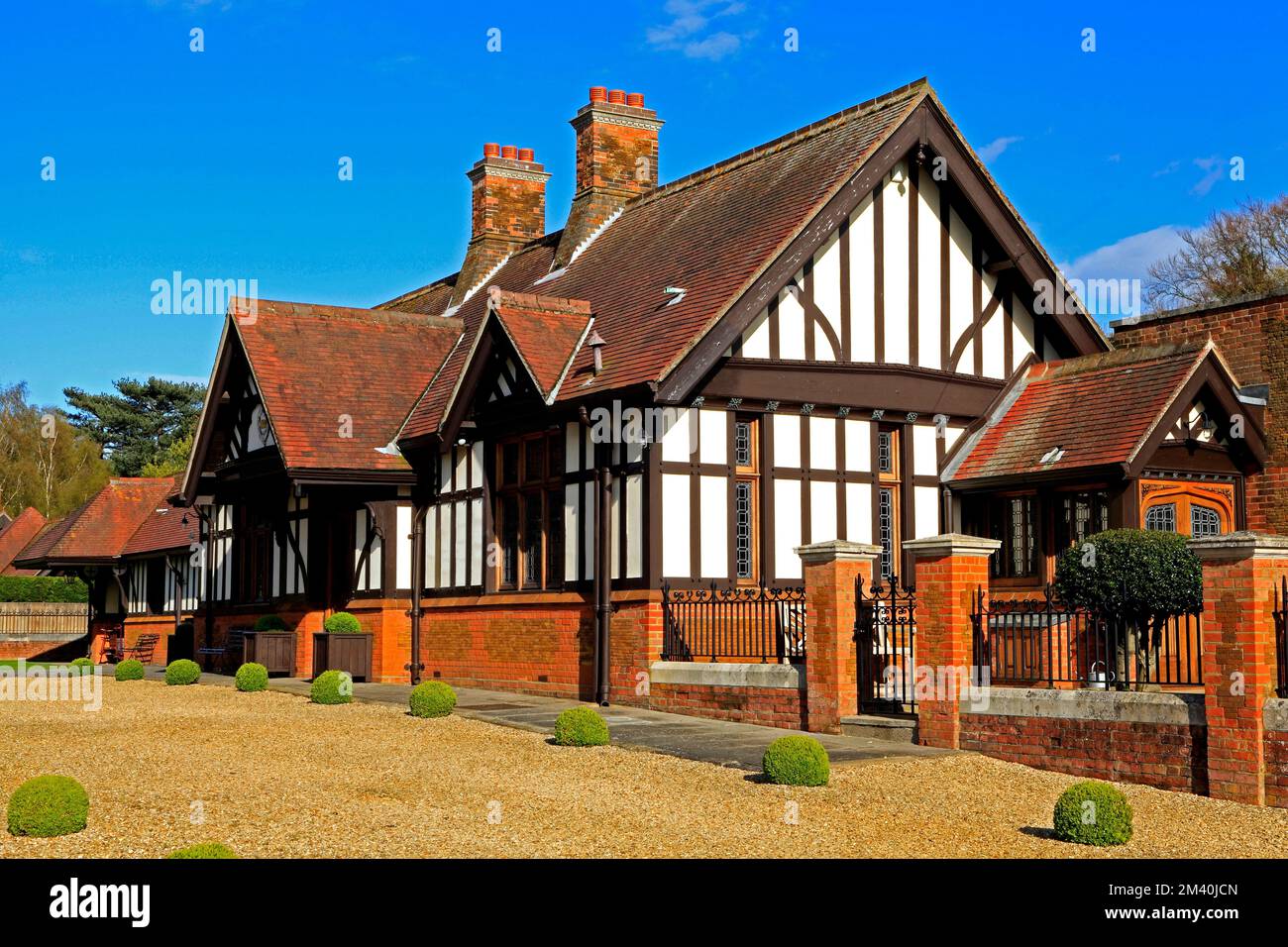 Wolferton, la stazione ferroviaria reale, ha conservato l'edificio vittoriano, Norfolk, Inghilterra, Regno Unito Foto Stock
