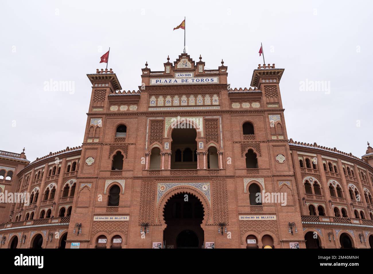 Plaza de toros de Las Ventas, la più grande arena di corrida della Spagna nel quartiere Salamanca di Madrid, il 4 dicembre 2022 Foto Stock