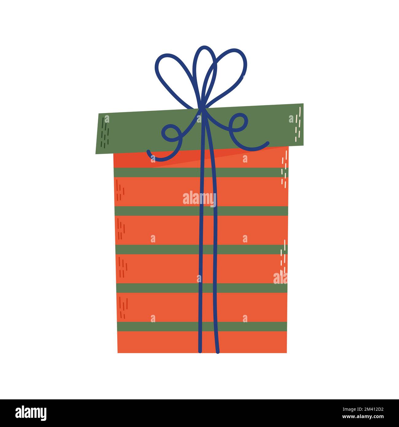 Confezione regalo colorata. Ottimo per il compleanno, il design natalizio. Illustrazione vettoriale Illustrazione Vettoriale