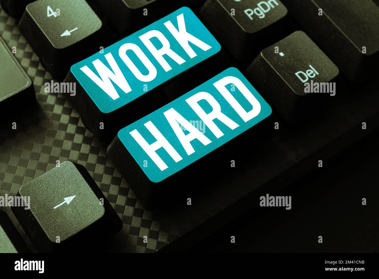 Scrittura visualizzazione testo lavoro difficile. Attività concettuali di fotografia che si impegnano a svolgere e completare le attività Foto Stock
