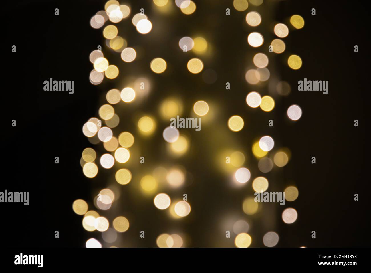 Riflessioni circolare di luci di Natale Foto Stock