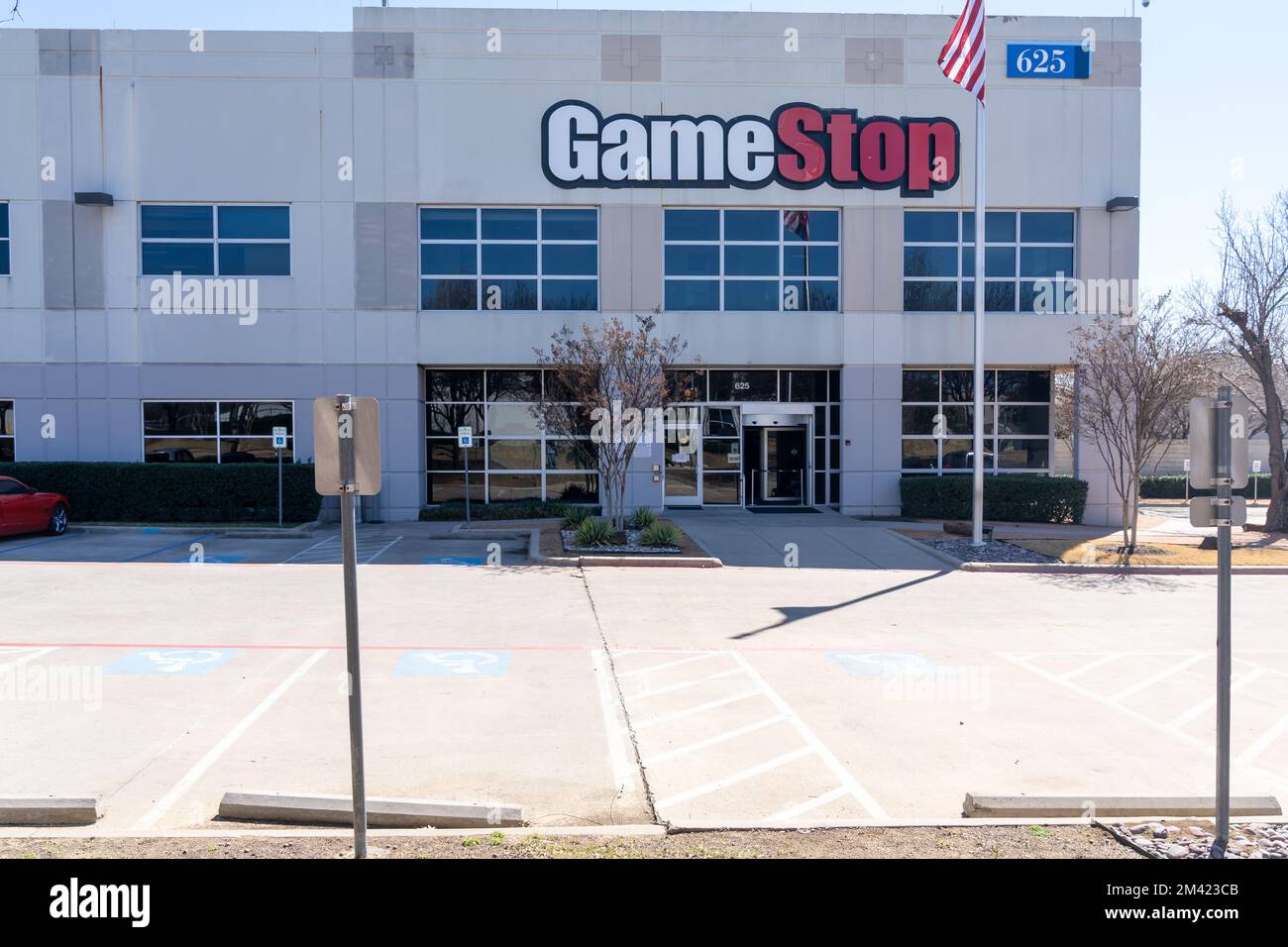 Grapevine, Texas, USA - 19 marzo 2022: Quartier generale di Gamestop a Grapevine, Texas, USA. Foto Stock