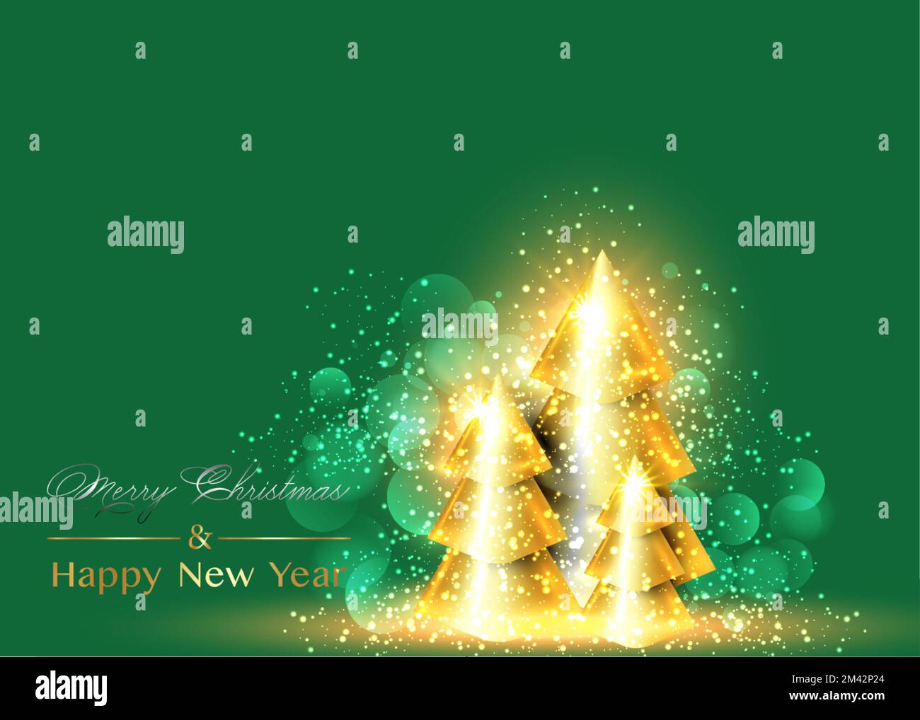 Alberi Natale Oro E Rosso Sfondo verde e oro immagini e fotografie stock ad alta risoluzione - Alamy