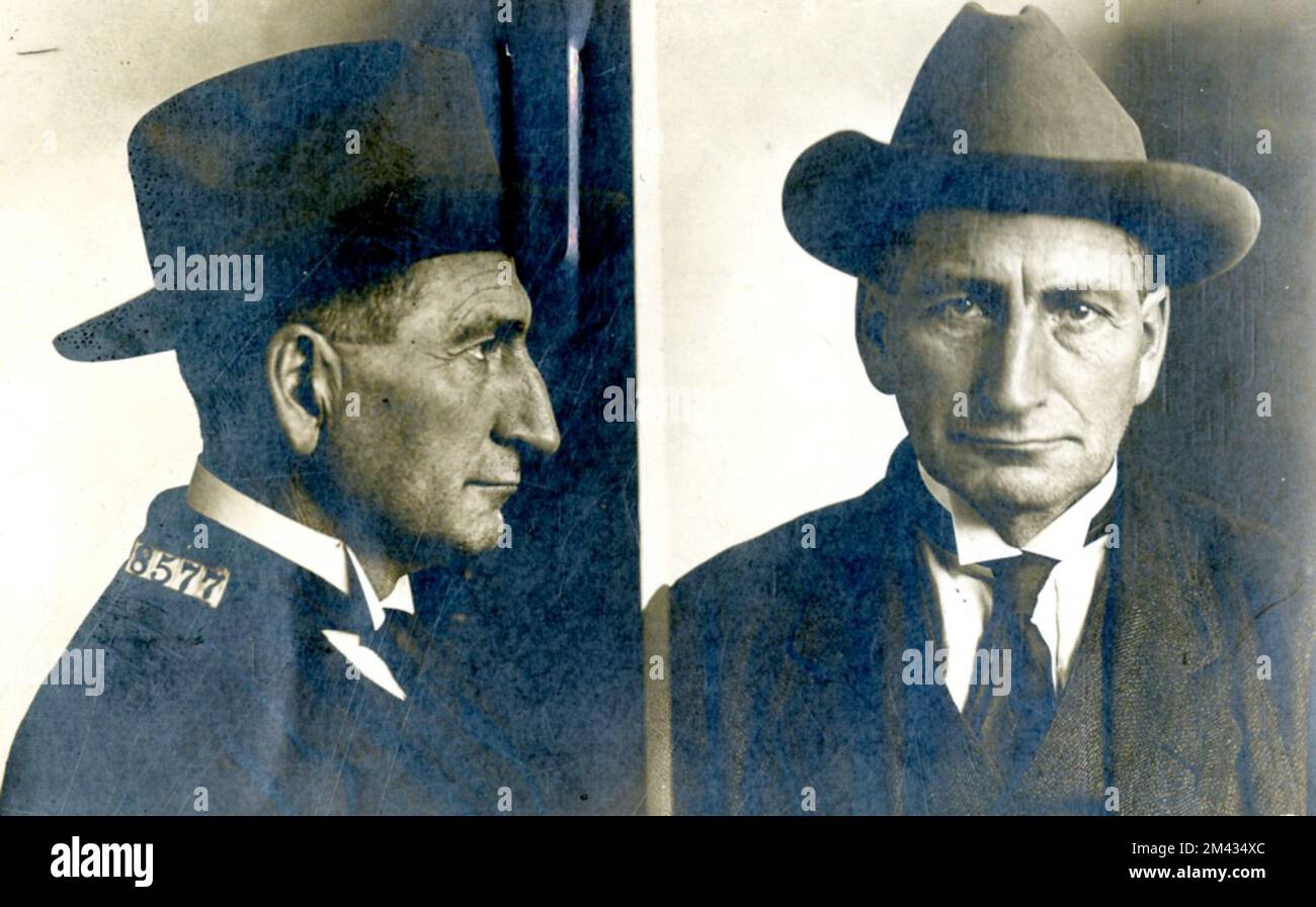 Fotografia di George Nicholson. Bureau of Prisons, Inmate casi fascicoli. Foto Stock