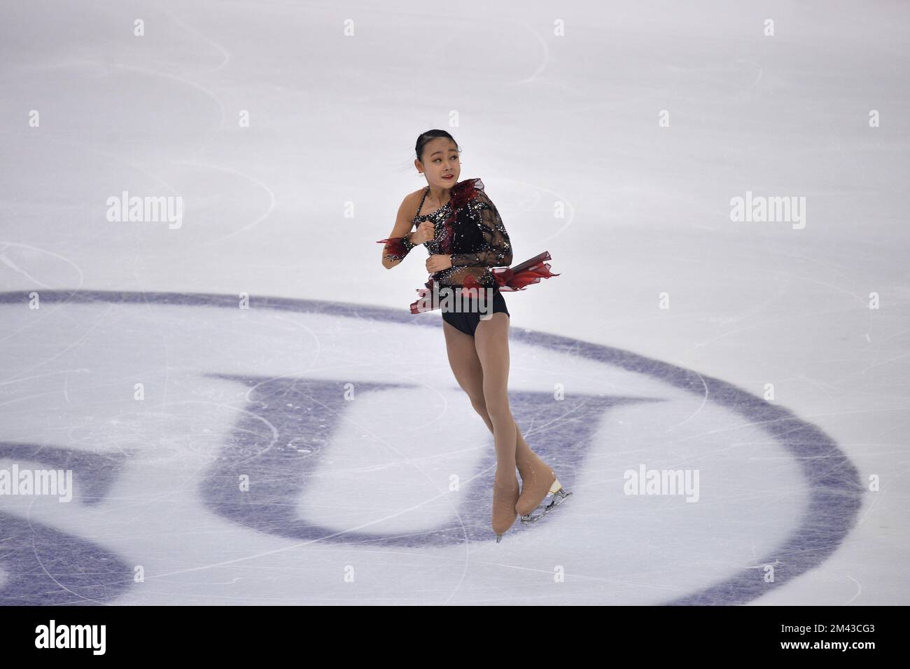 9 dicembre 2022, Torino, Piemonte/Torino, Italia: Chaeyeon Kim durante il Gran Premio di Figura 2022 della ISU finale di Pattinaggio a Palavela il 09 dicembre 2022 a Torino. (Credit Image: © Alberto Gandolfo/Pacific Press via ZUMA Press Wire) Foto Stock