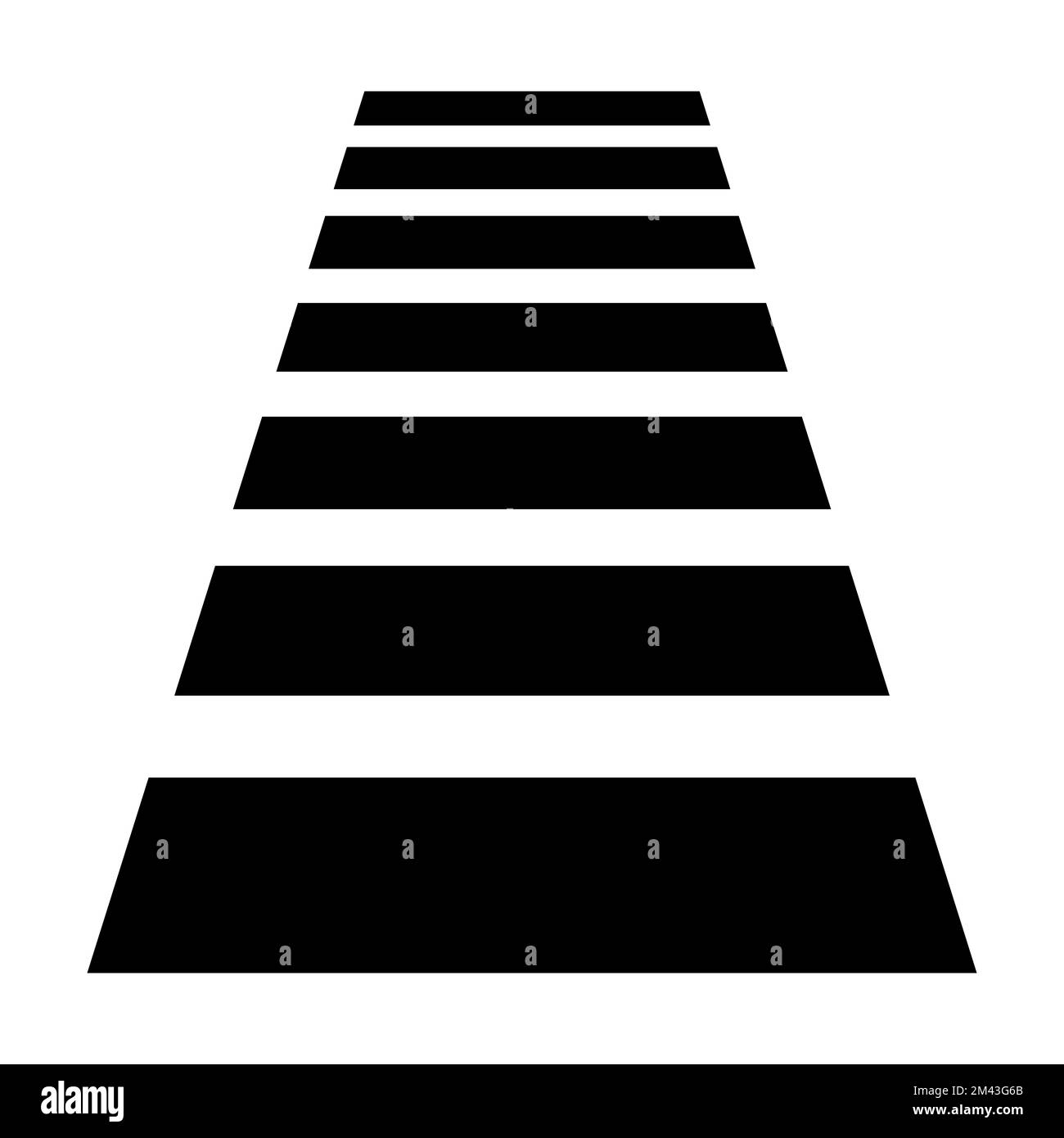 Icona di attraversamento pedonale. Simbolo a croce. Attraversamento Zebra. Illustrazione vettoriale Illustrazione Vettoriale