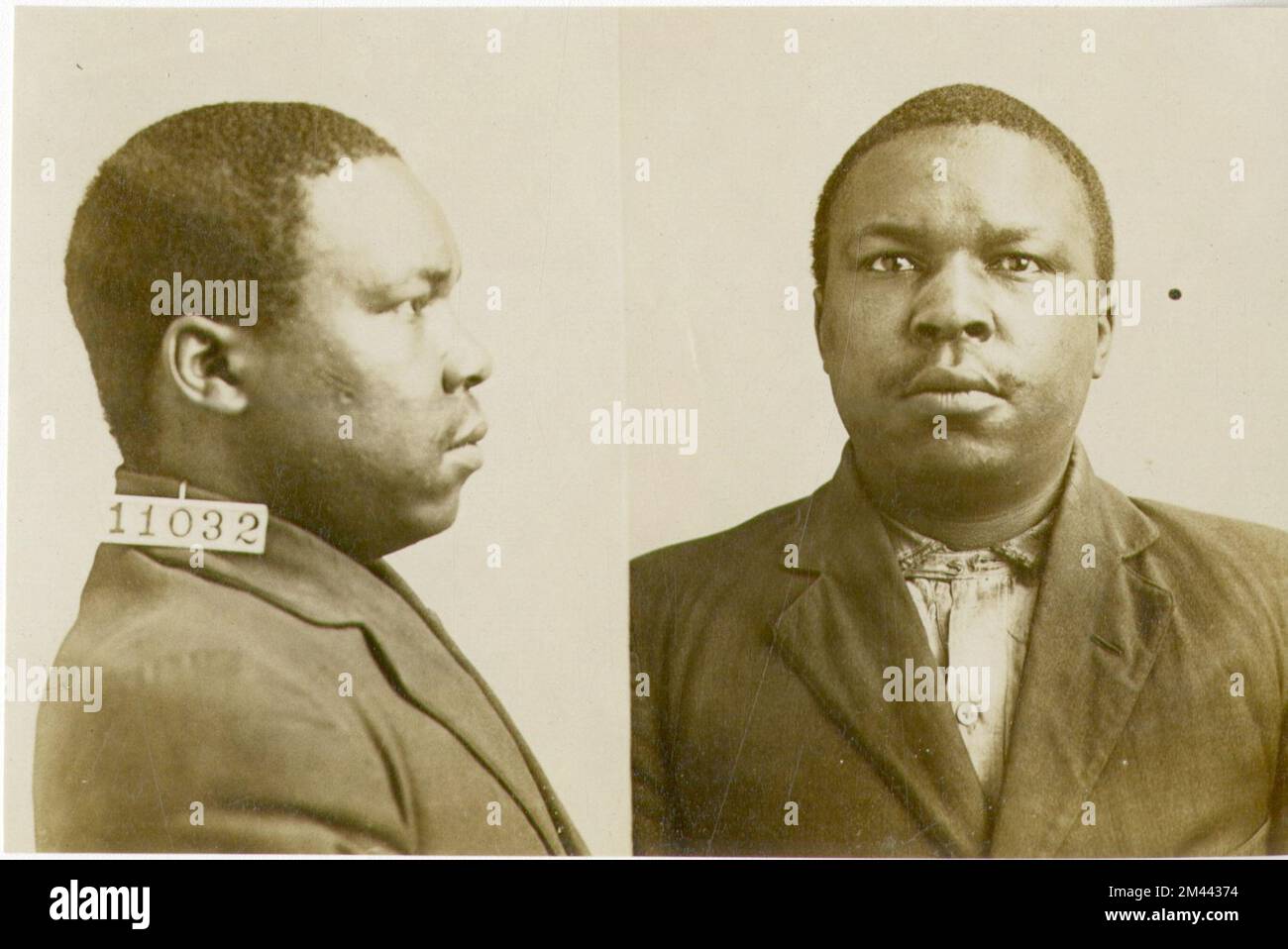 Fotografia di James Lewis Saunders. Bureau of Prisons, Inmate casi fascicoli. Foto Stock