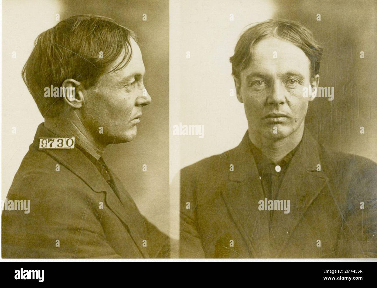 Fotografia di Charles Perry. Bureau of Prisons, Inmate casi fascicoli. Foto Stock