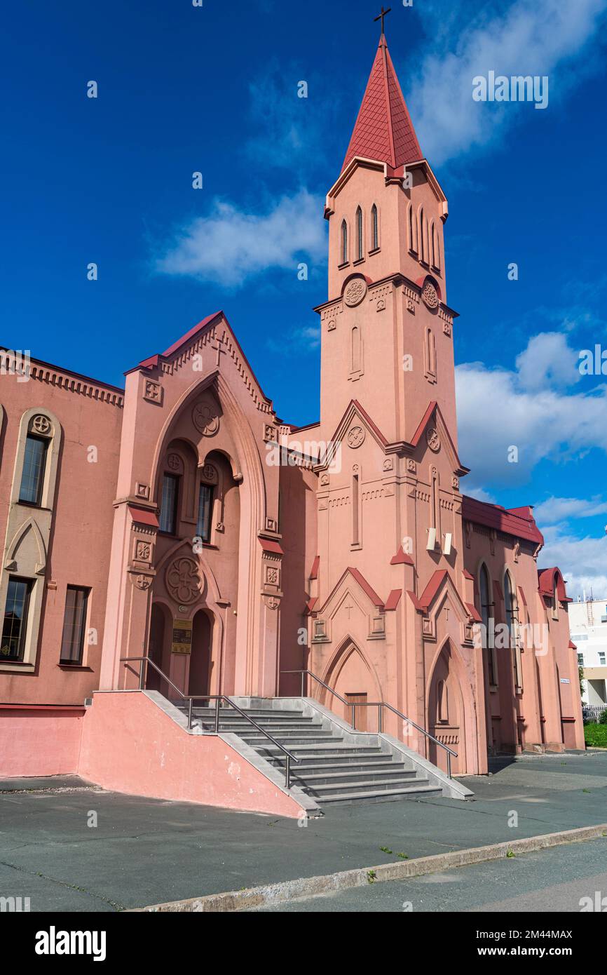 Parrocchia di San Giacomo, Yuzhno-Sakhalinsk, Sakhalin, Russia Foto Stock