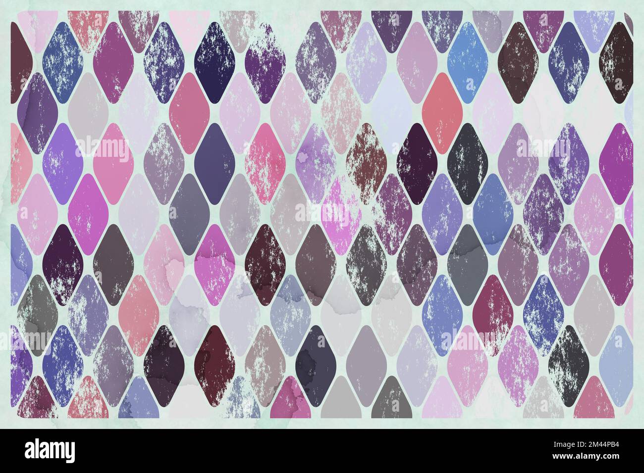 A parete e a pavimento di piastrelle sfondo astratto con mosaico geometrico texture Foto Stock