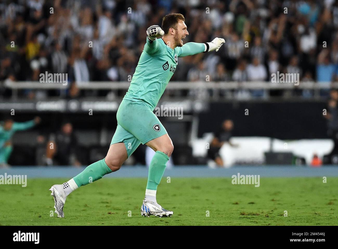 Rio de Janeiro, Brasile, 10 novembre 2022. Il portiere del Botafogo Lucas  Perri, durante il gioco Boafogo x Santos per il campionato brasiliano nella  stad Foto stock - Alamy