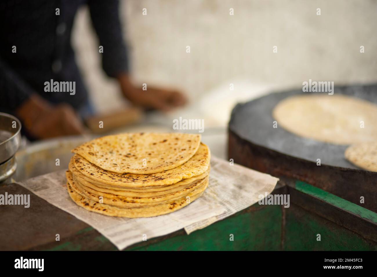 Primo piano di parate ben cotte Foto Stock