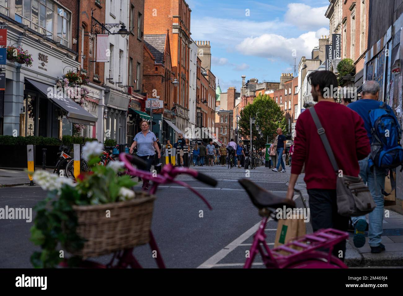 South William Street, Dublino, Irlanda Foto Stock