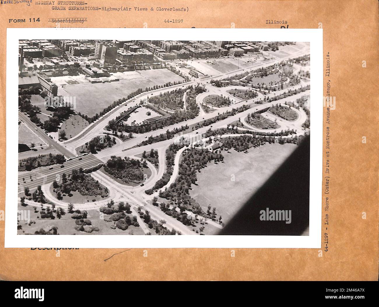 Lake Shore (Outer) Drive a Montrose Avenue, Chicago, Illinois. Stato: Illinois. Foto Stock