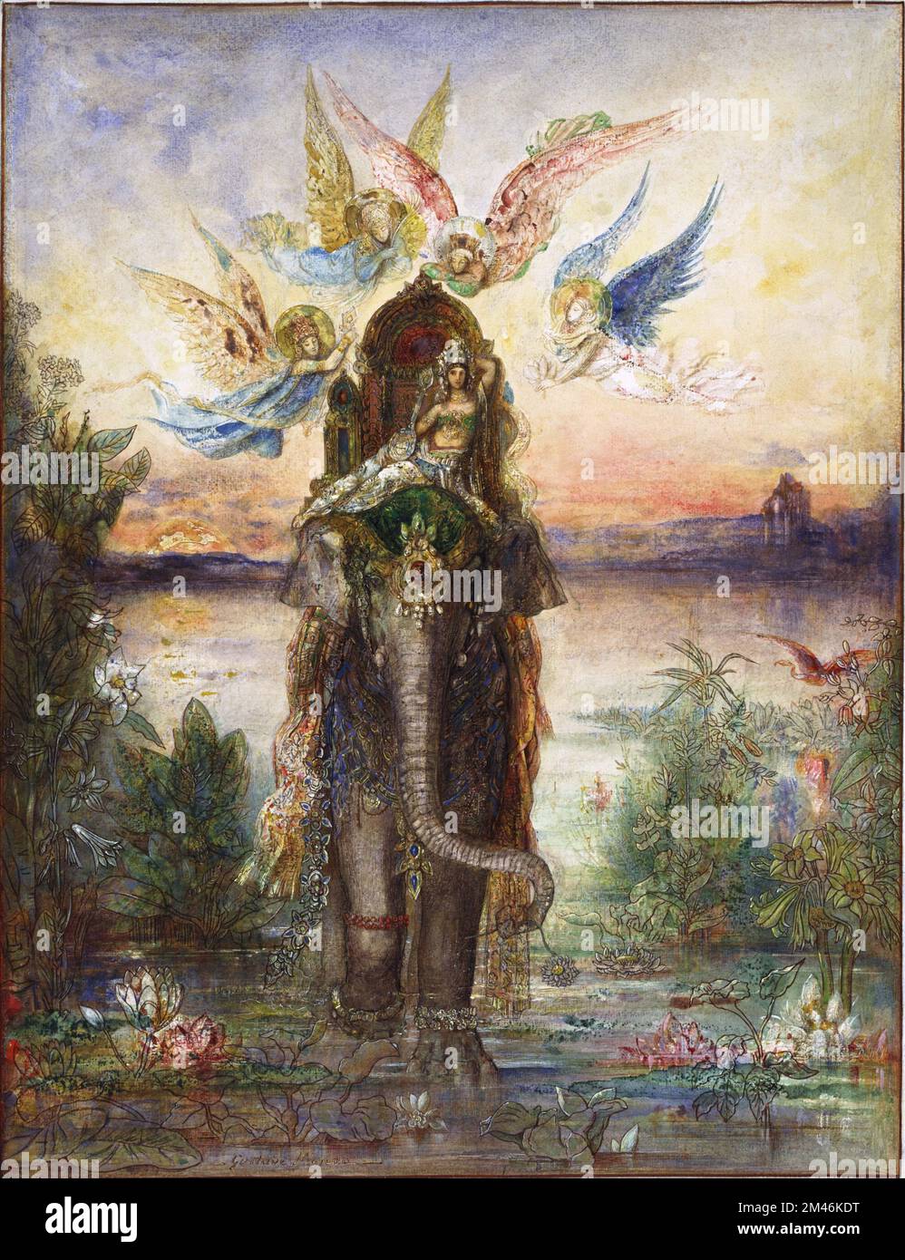 gustave moreau pittura d'epoca Foto Stock