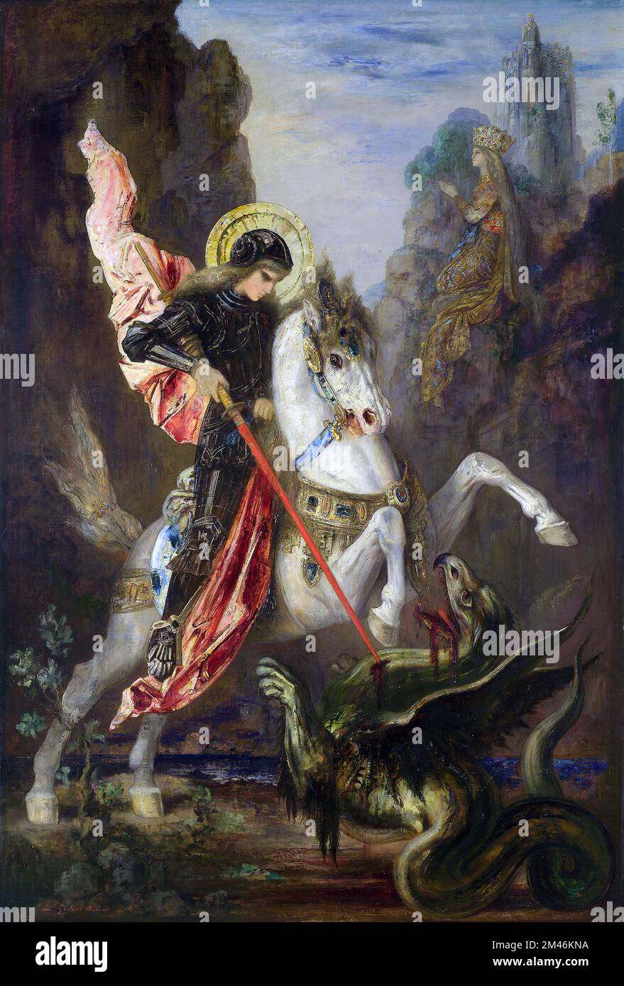 gustave moreau pittura d'epoca Foto Stock