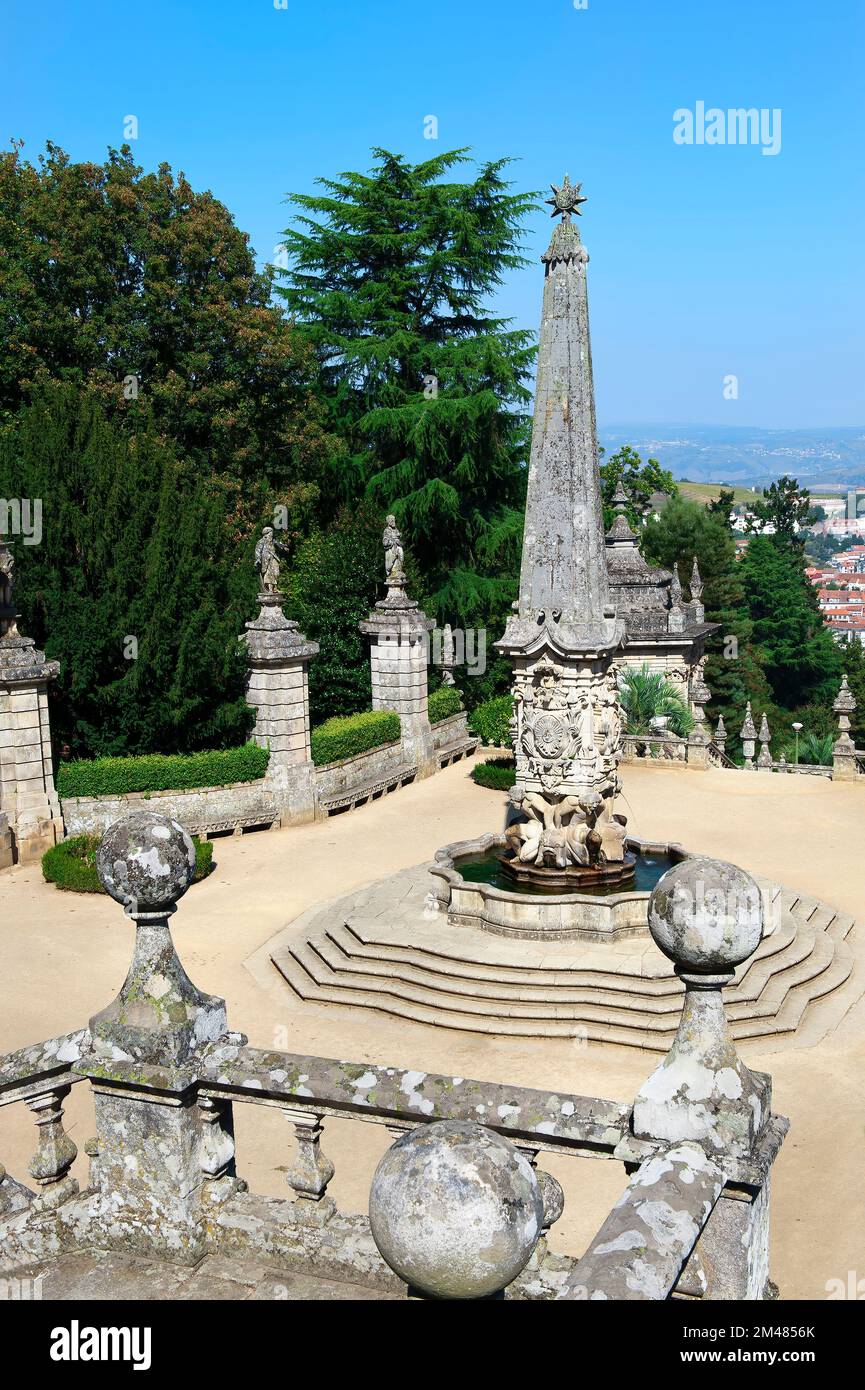 Nossa Senhora dos Remedios Chiesa, Lamego, Tras-Os-Montes, Portogallo Foto Stock