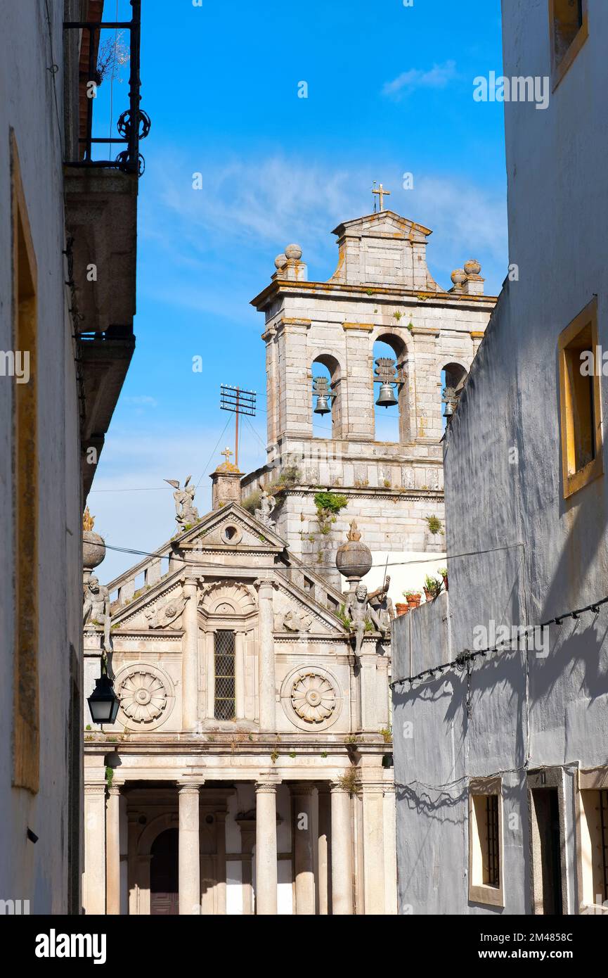 Evora, Chiesa da Graça, Alentejo, Portogallo, Patrimonio Mondiale dell Unesco Foto Stock