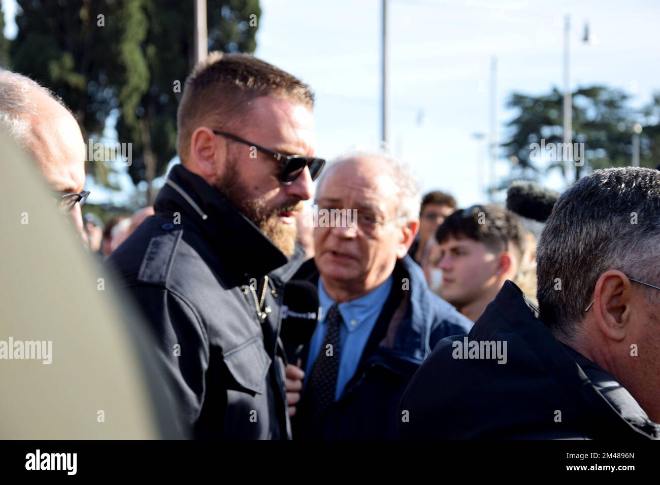 Roma, piazza Esedra, funerali del calciatore Sinisa Mihajlovic Foto Stock