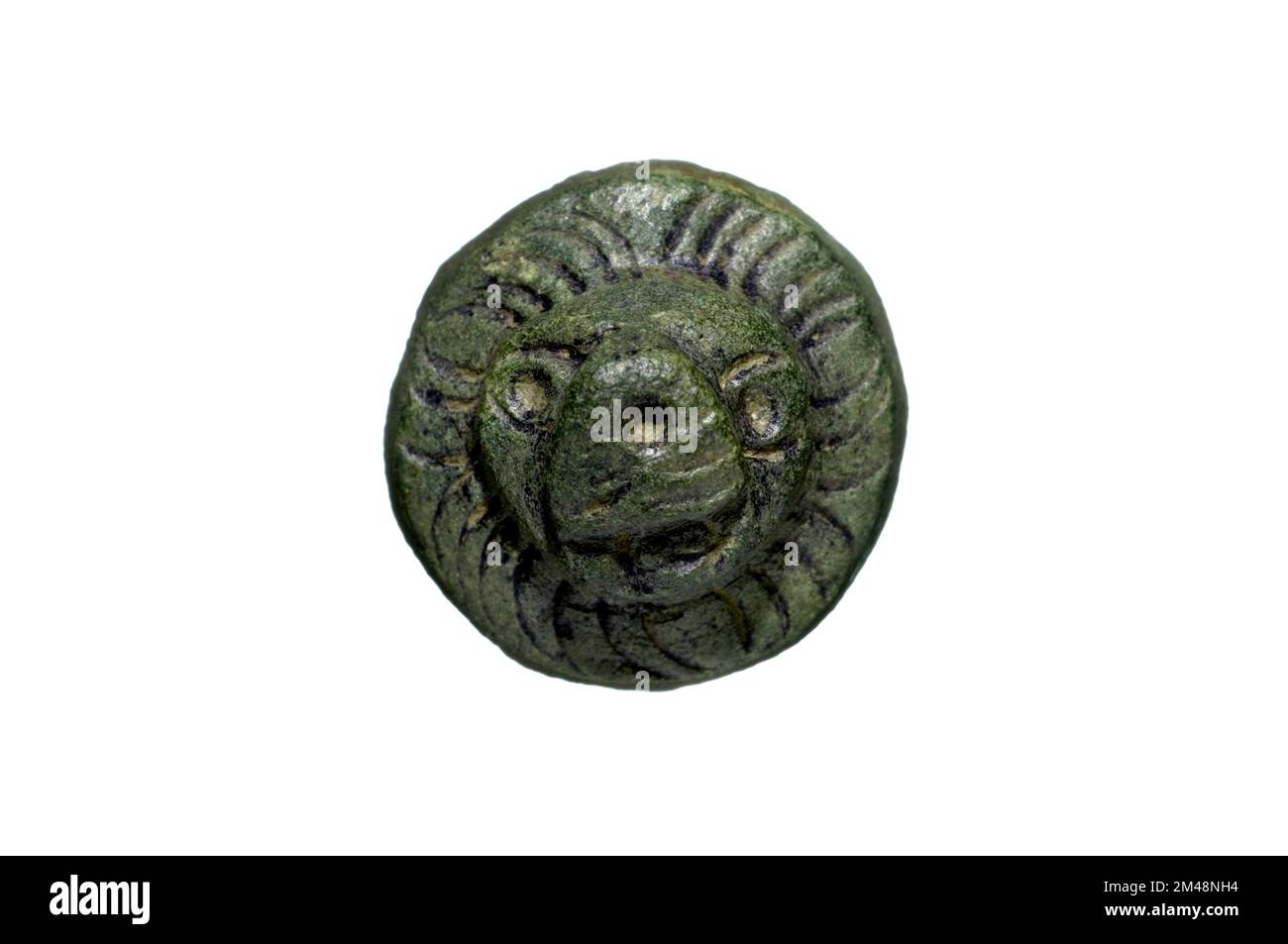 Prigioniero a testa di leone romano Foto Stock