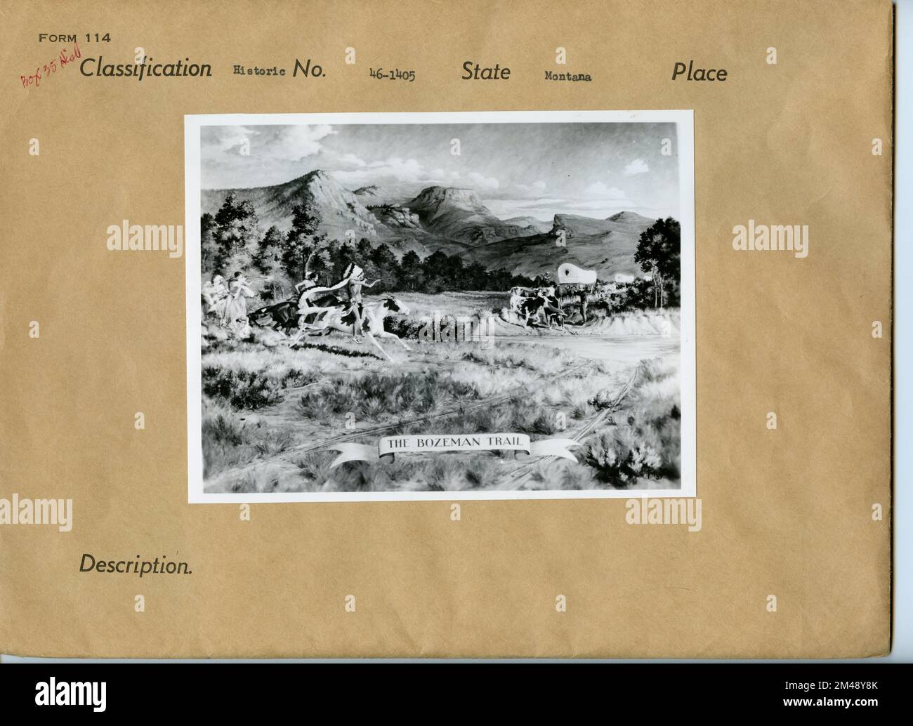 Il Bozeman Trail. Stato: Montana. Foto Stock