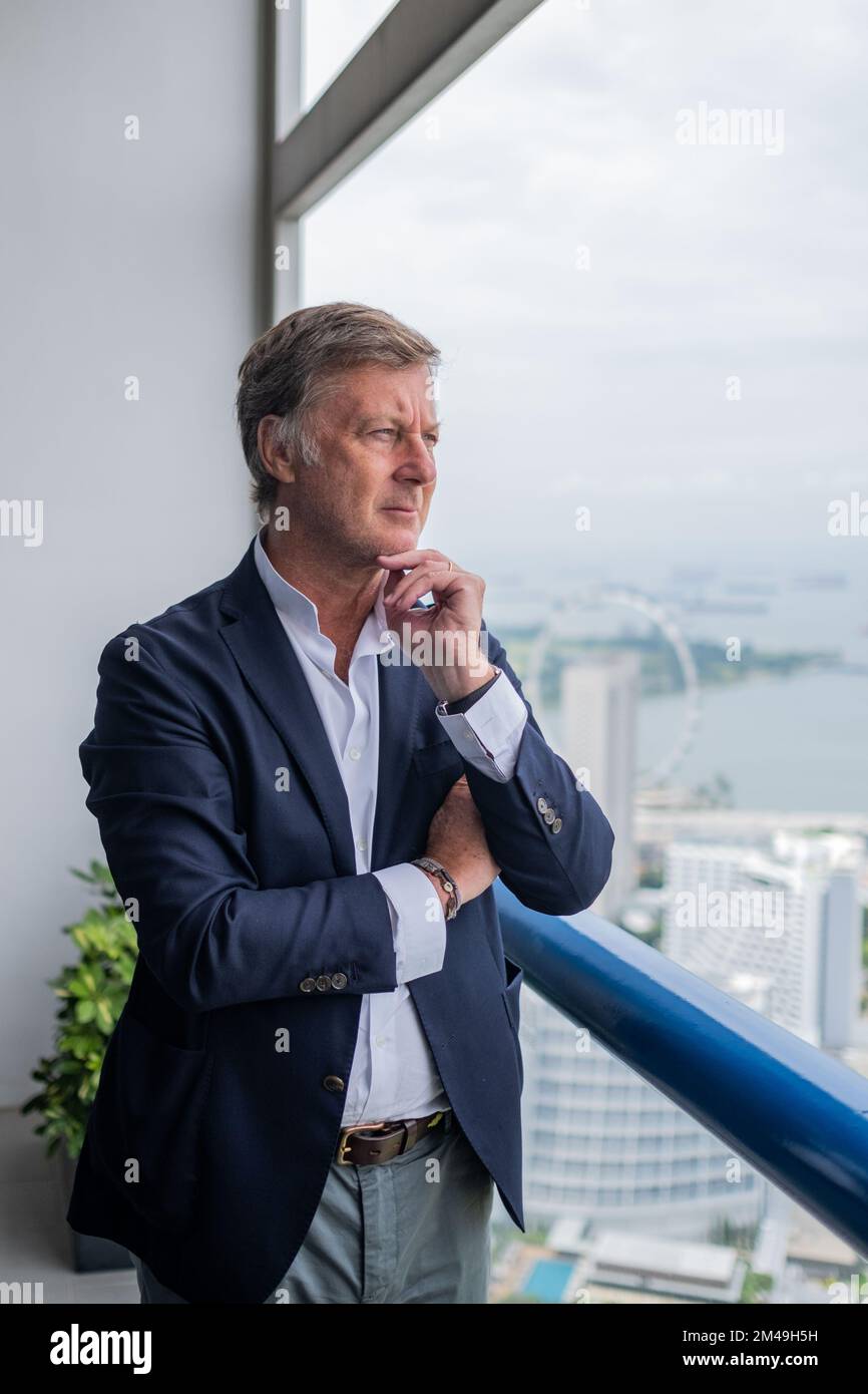 Singapore, Singapore. 13th luglio, 2022. Presidente e CEO di Accor, SEBASTIEN BAZIN, presso l'Hotel Swissotel The Stamford di Singapore. (Credit Image: © Maverick Asio/ZUMA Press) Foto Stock