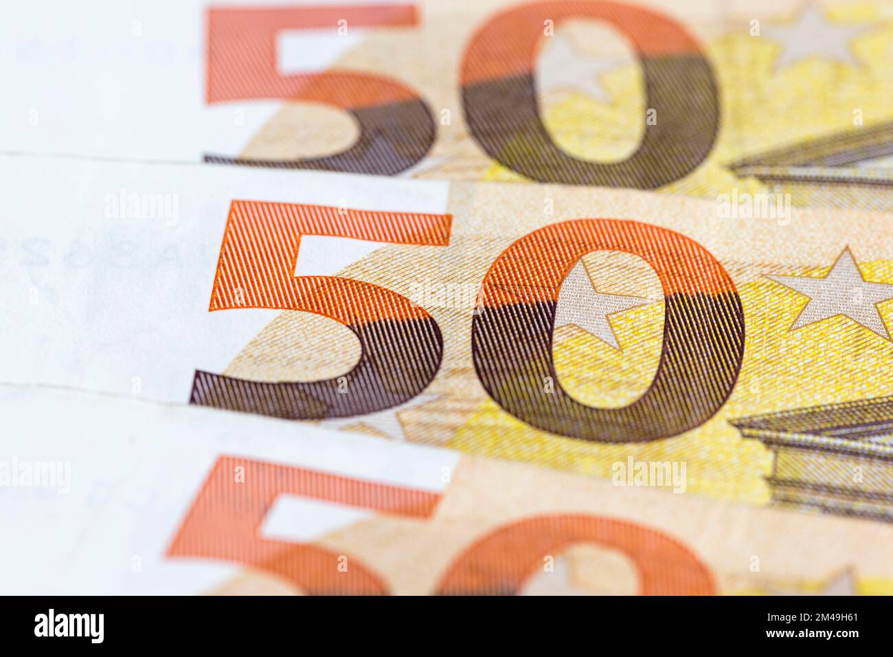 Banconote, banconote, banconote da 50 euro Foto Stock