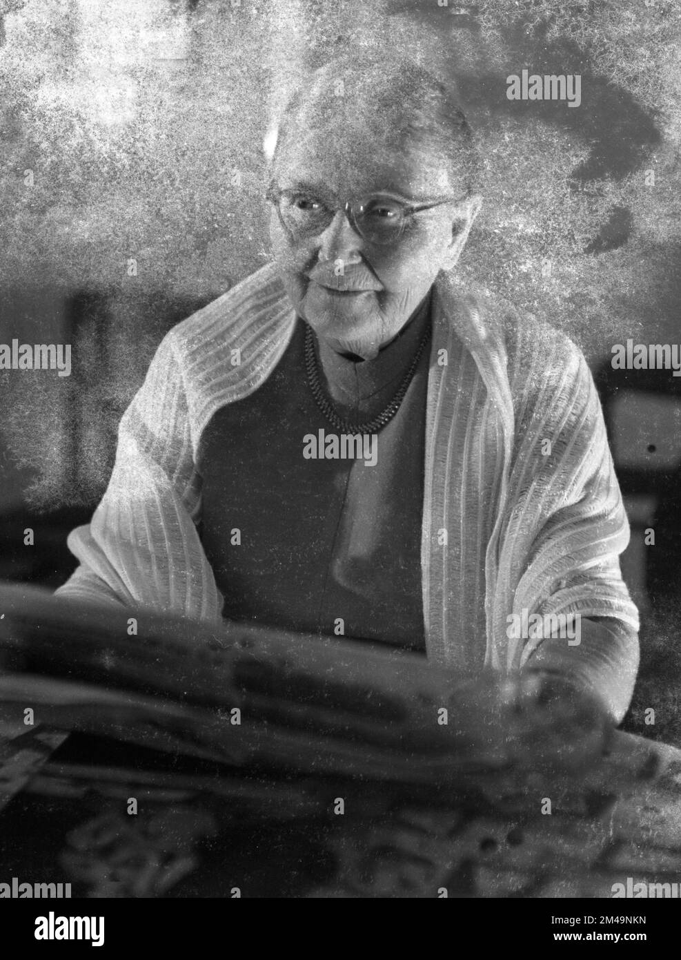 Personalità, politici, persone negli anni 1965-71. Margarete von Schnitzler (Hann.) Madre di Karl Eduard von Schnitzler (GDR), Germania Foto Stock